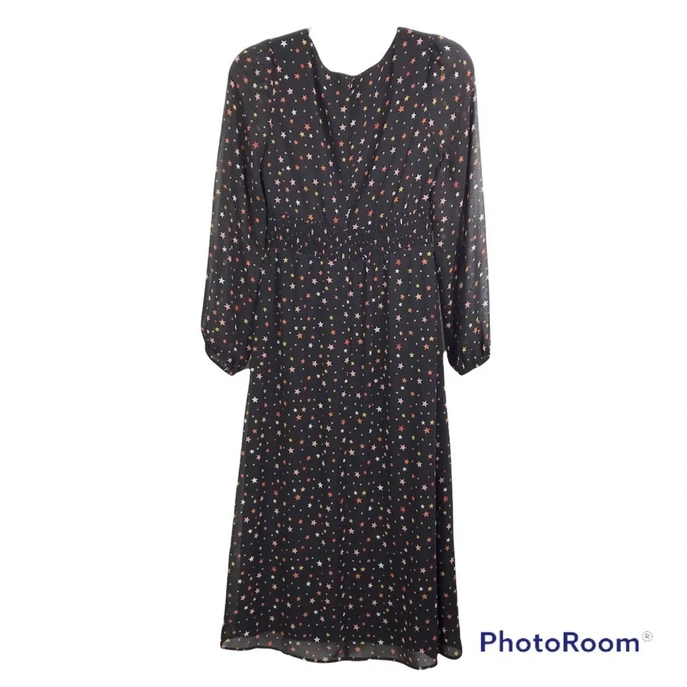 Le Lis Starry Nights black midi dress from Stitchfix size S NWT - Picture 4 of 10